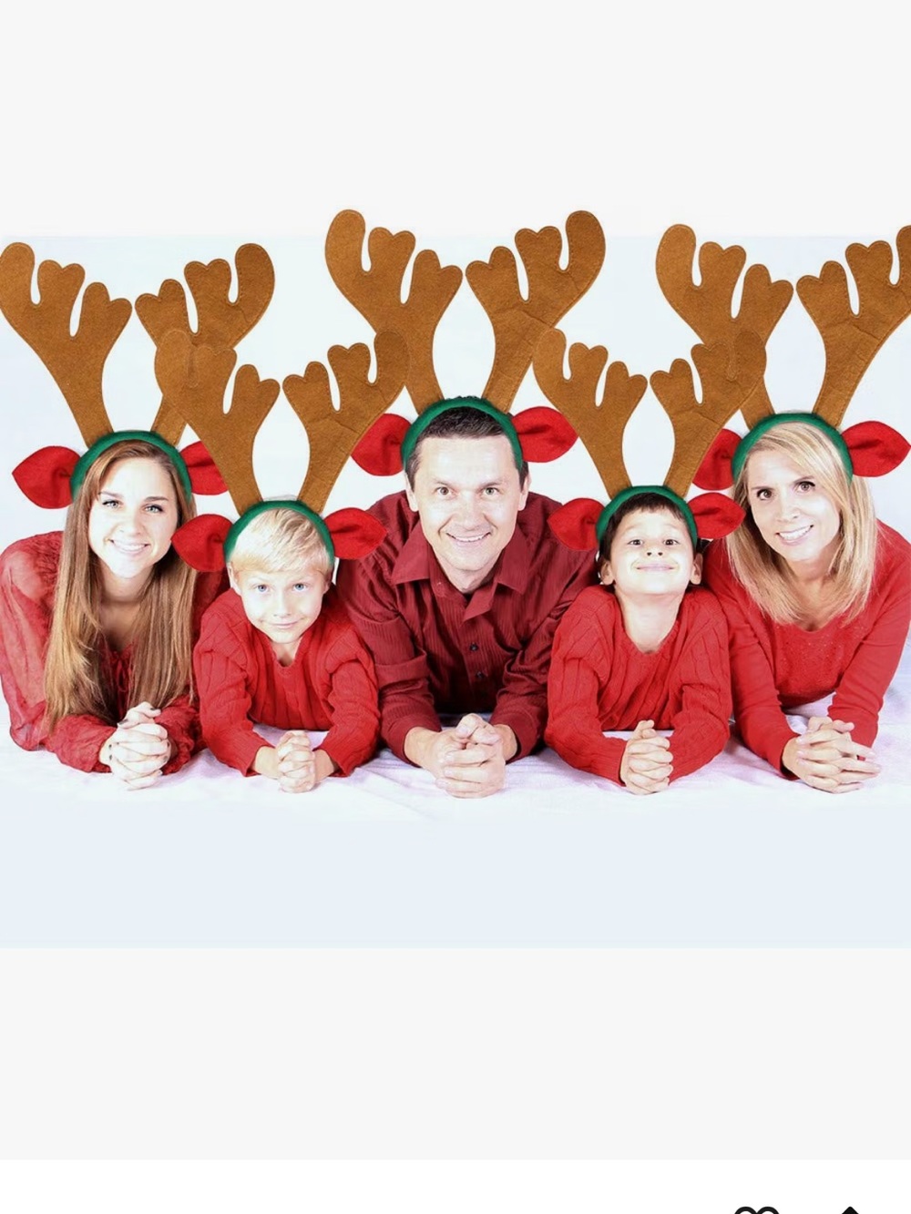 6 pack reindeer Headbands Christmas Deer Costume Antlers Holiday  3 available